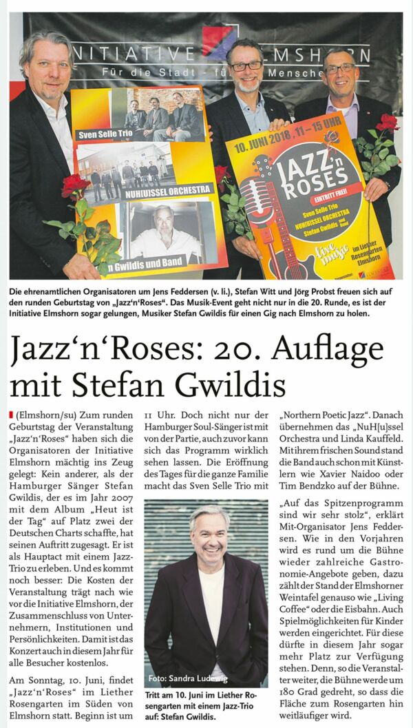 Jazz ‘n Roses: 20. Auflage mit Stefan Gwildis